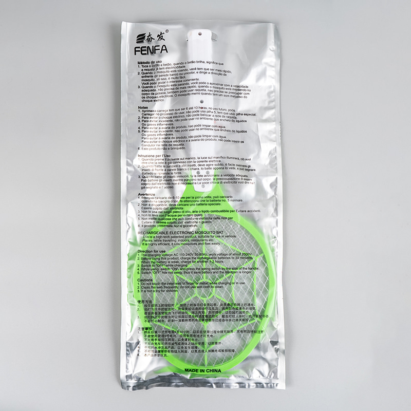 FF-007 3-kolorowa brazylijska wtyczka akumulatorowo-kwasowo-ołowiowa 400 mAh elektryczna packa na komary FF-007 3-kolorowa brazylijska wtyczka akumulatorowo-kwasowo-ołowiowa 400 mAh elektryczna packa na komary