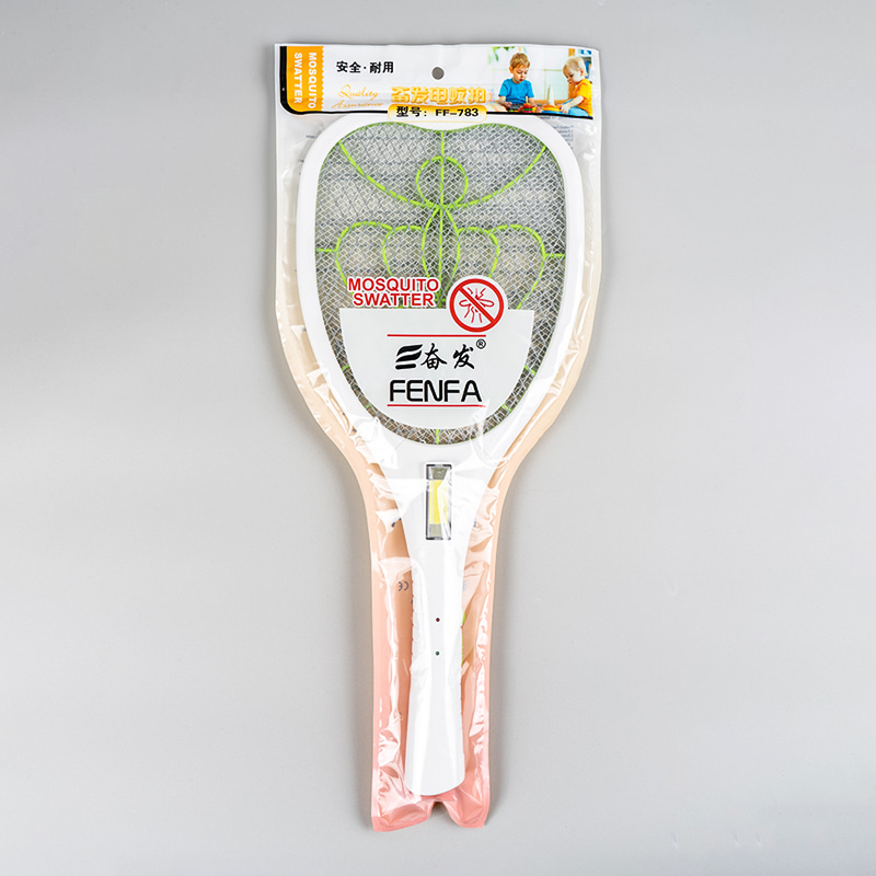 FF-783 3-kolorowa dioda LED z wtyczką Akumulator kwasowo-ołowiowy 400 mAh Elektryczna packa na komary FF-783 3-kolorowa dioda LED z wtyczką Akumulator kwasowo-ołowiowy 400 mAh Elektryczna packa na komary