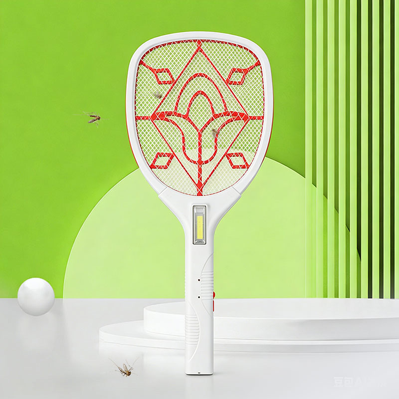 FF-785 3-kolorowa dioda LED z wtyczką, akumulator kwasowo-ołowiowy, elektryczna packa na komary 400 mAh FF-785 3-kolorowa dioda LED z wtyczką, akumulator kwasowo-ołowiowy, elektryczna packa na komary 400 mAh